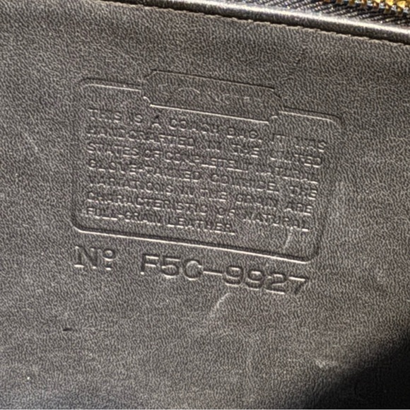 COACH Old Coach Willis Bag 9927 Handbag Shoulder Bag  Leather Vintage - Picture 15 of 16